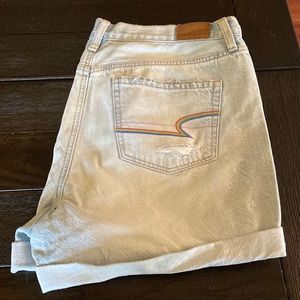 American Eagle pride mom shorts